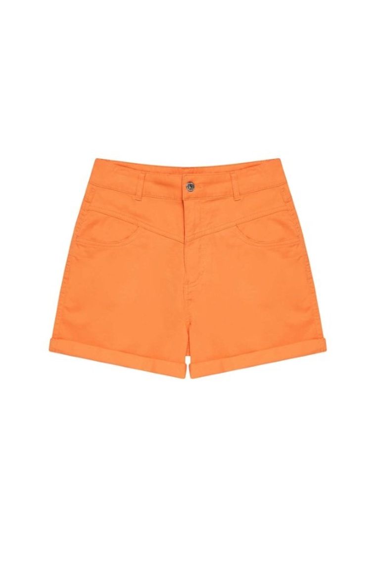 Szorty damskie, pomarańczowe, Moodo