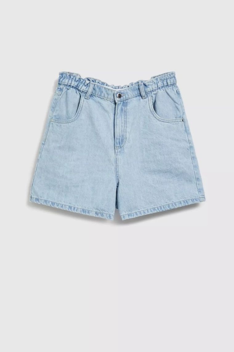 Szorty jeansowe damskie, niebieskie, Moodo