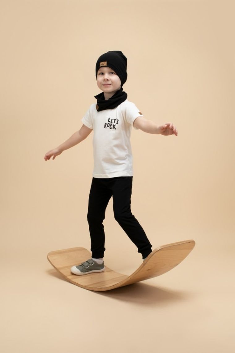 T-shirt chłopięcy, ecru, Pinokio