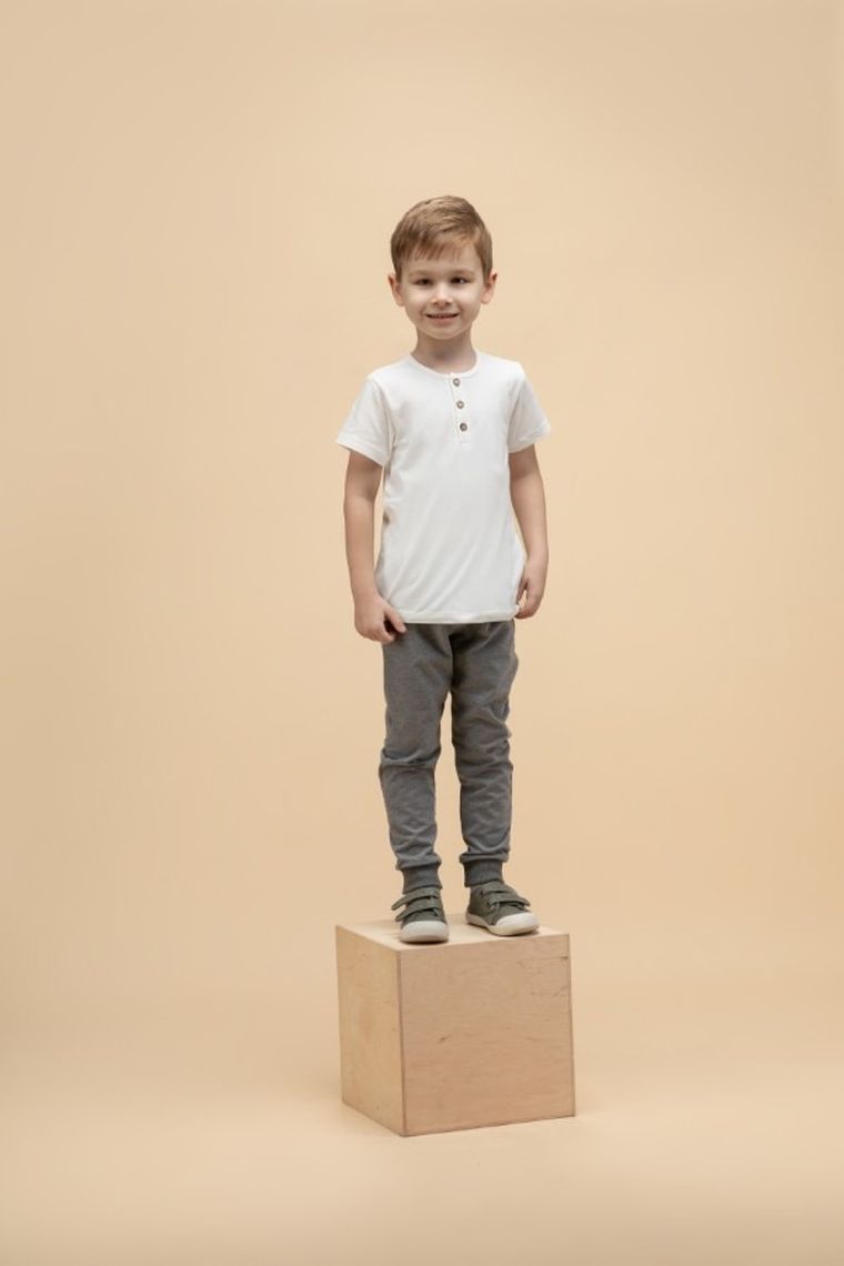 T-shirt niemowlęcy, biały, Pinokio