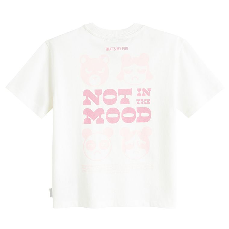 T-shirt oversize z bawełny czesanej NOWEAR