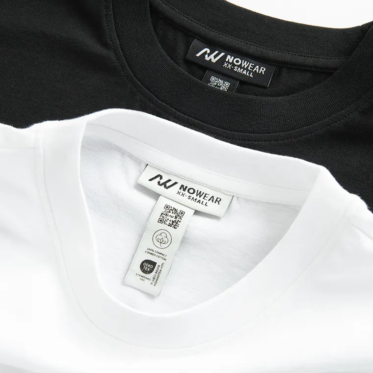 T-shirt z bawełny czesanej 2-pack NOWEAR