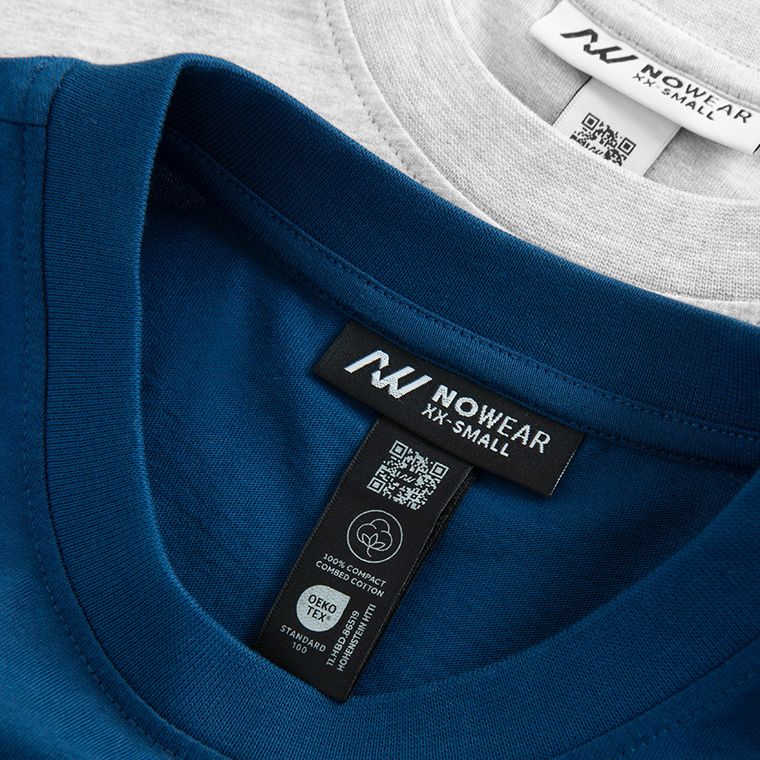 T-shirt z bawełny czesanej 2-pack NOWEAR