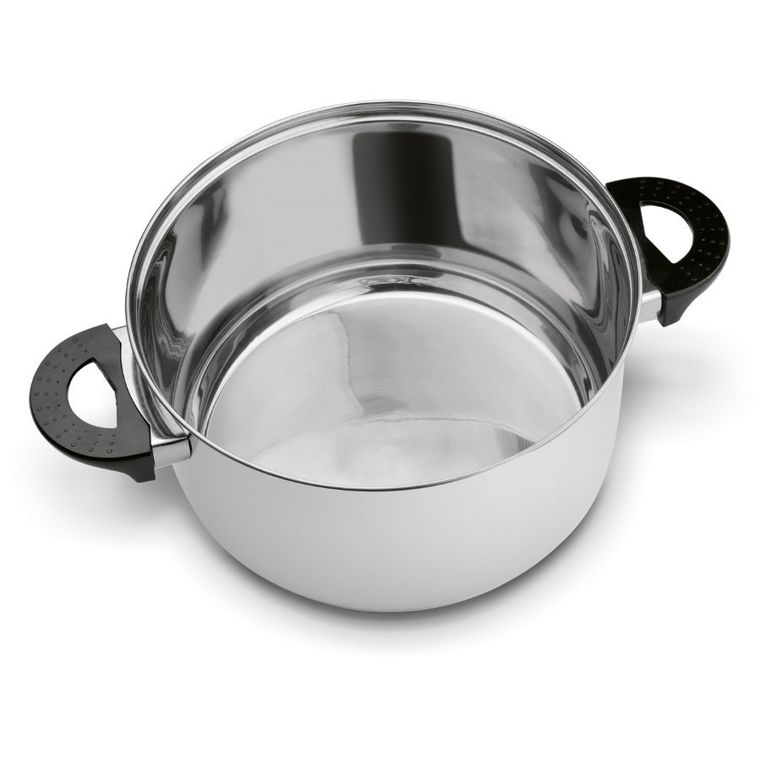 Tadar, Basic, garnek ze stali nierdzewnej z pokrywką, 24 cm, 5,7l