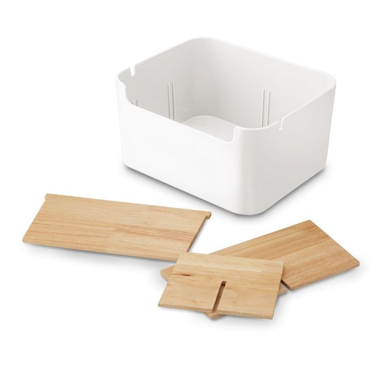 Tadar, Iver, organizer, 5 przegródek, biały, 18-14,3-9,5 cm