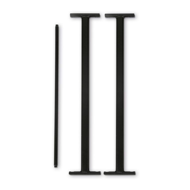 Tadar, krzesła ogrodowe, stalowe, czarne, 55-75-91 cm, 2 szt.