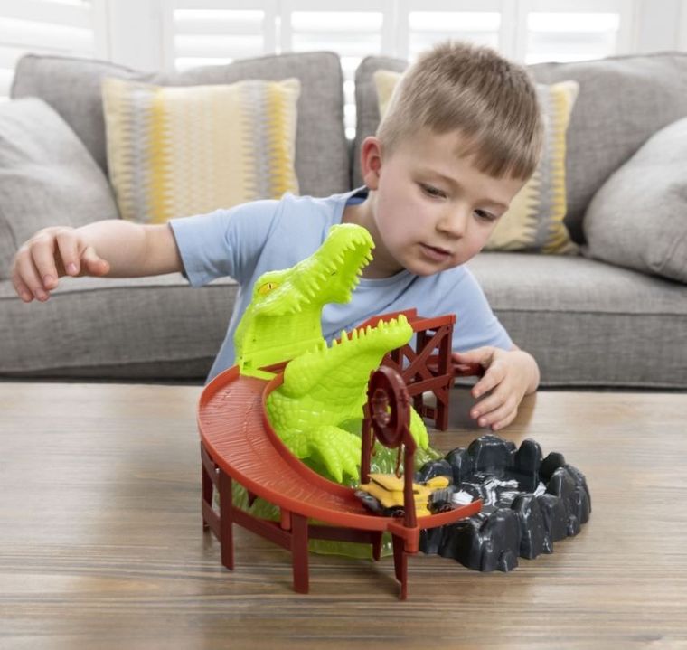 Teamsterz, Szczęki krokodyla, tor wyścigowy z pojazdem, zmiana koloru pojazdu