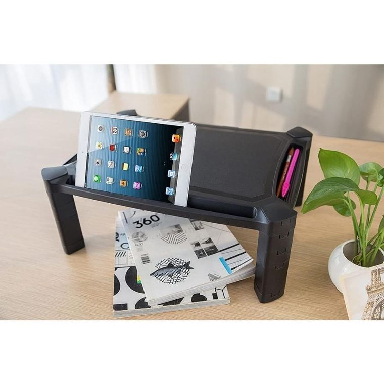 Techly, podstawka pod monitor, z regulacją wysokości
