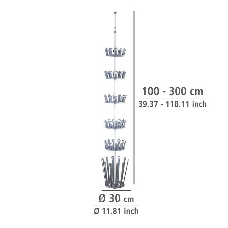 Teleskopowy organizer na obuwie, Achilles, 36 par butów
