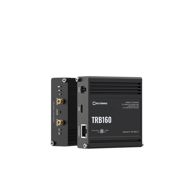 Teltonika, brama IoT LTE, TRB160, Cat 6, 1xRJ45 1000Mb/s, IP30