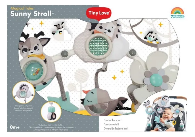 Tiny Love, Magiczna Kraina, łuk z zabawkami, czarno-biały