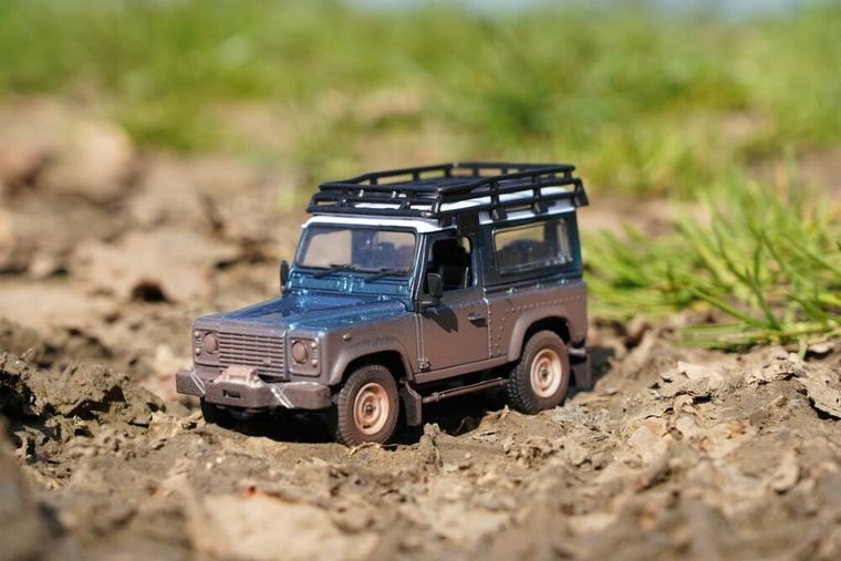 Tomy, Britains, Land Rover Defender, ubłocony, pojazd