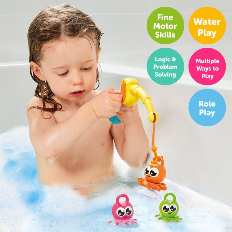 Tomy, Toomies, wędka na ośmiorniczki, zabawka do kąpieli