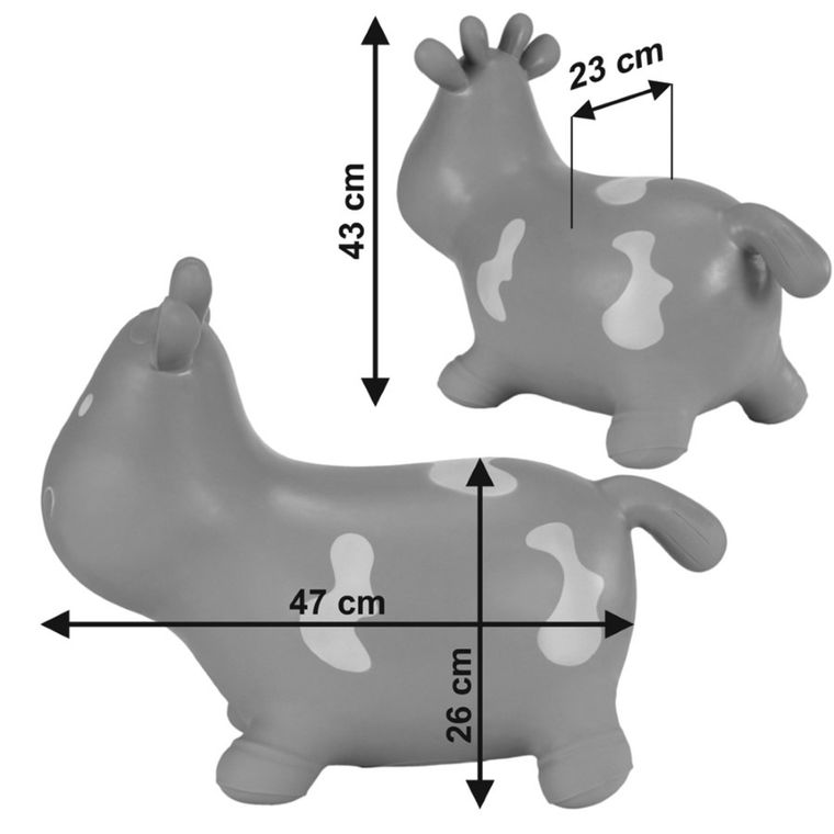 Tootiny, skoczek, krówka, szara