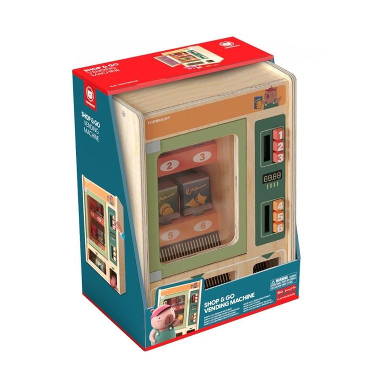 Topbright, automat sprzedający Shop&Go, drewniana zabawka edukacyjna