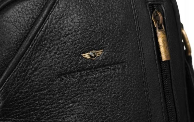 Torba listonoszka, czarna, Peterson