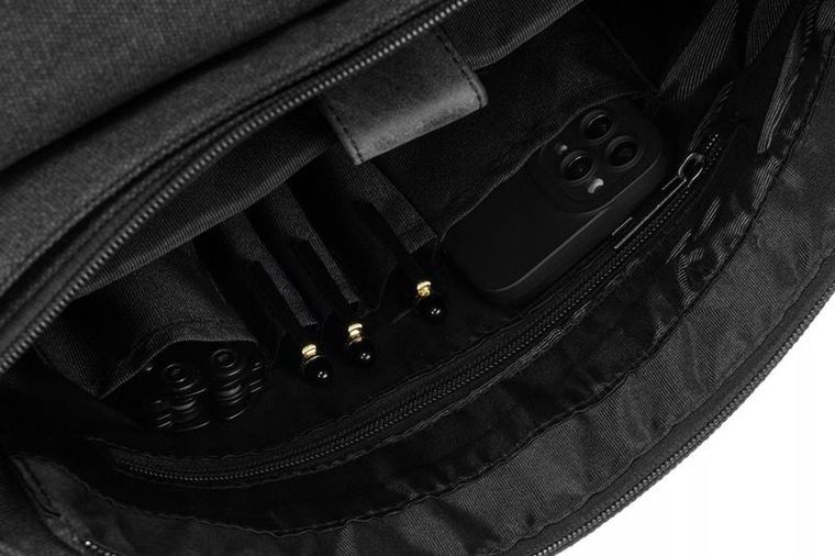 Torba na laptopa, czarna, 12", Peterson