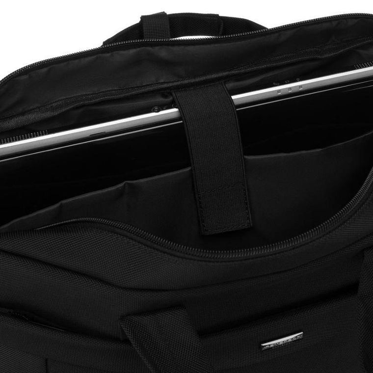 Torba na laptopa, czarna, Peterson