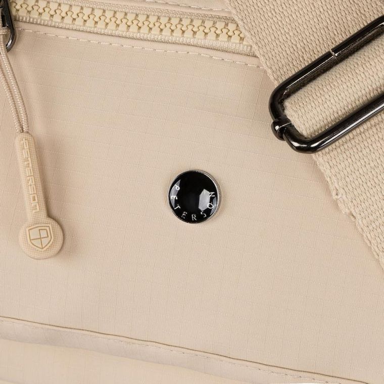 Torebka listonoszka, beżowa, Peterson