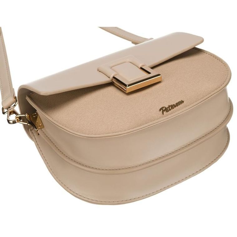 Torebka listonoszka, beżowa, Peterson
