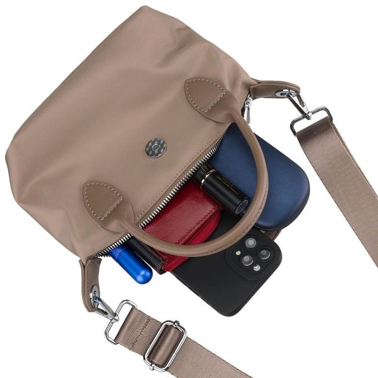 Torebka listonoszka, beżowa, Peterson