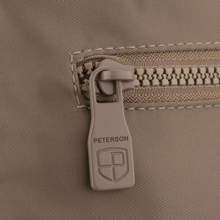 Torebka listonoszka, beżowa, Peterson