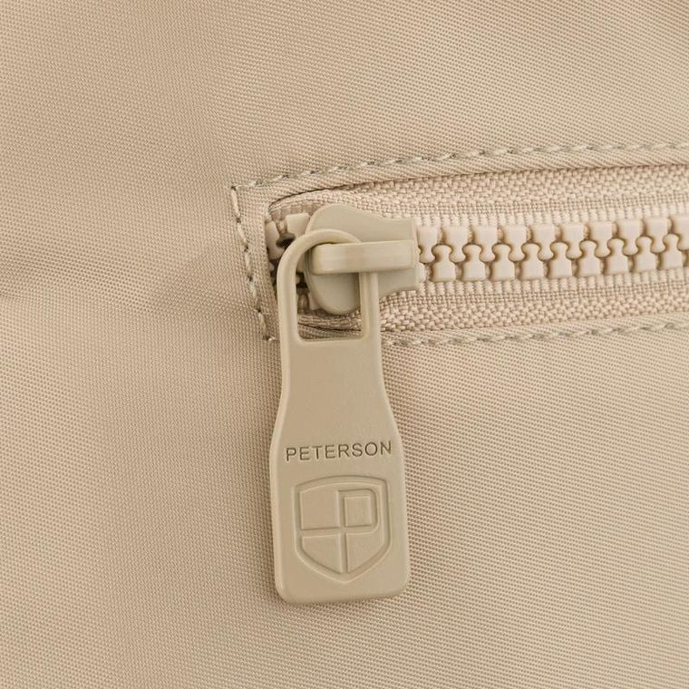 Torebka listonoszka, beżowa, Peterson