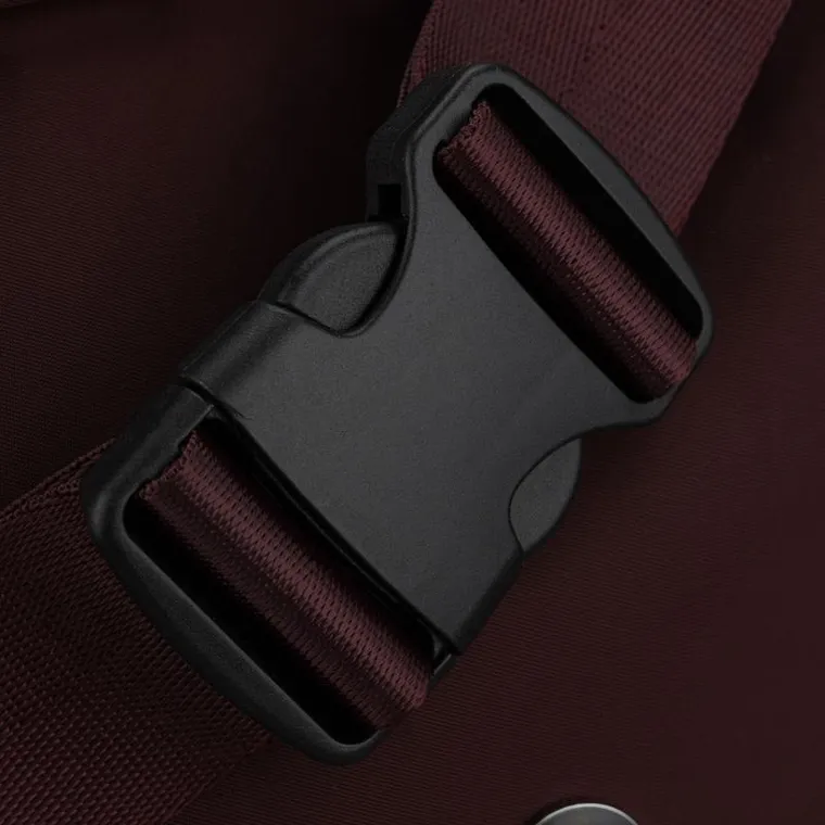 Torebka listonoszka, bordowa, Peterson