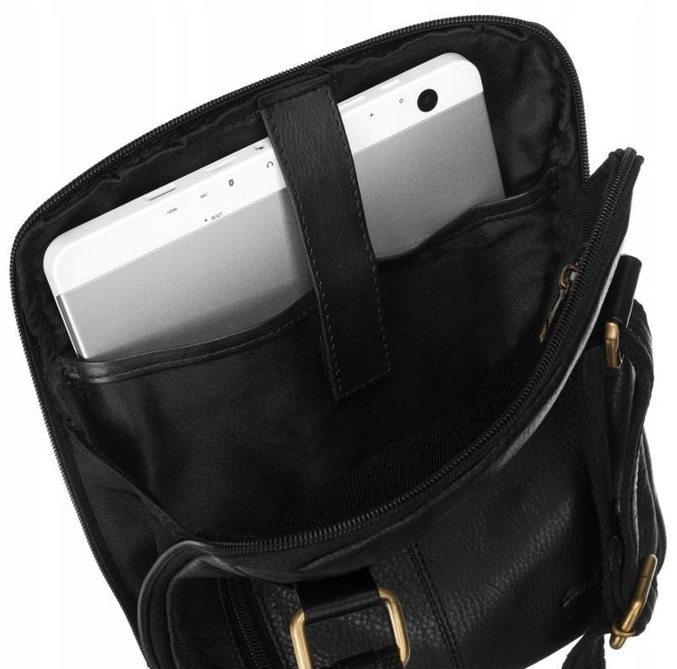 Torebka listonoszka, czarna, Peterson