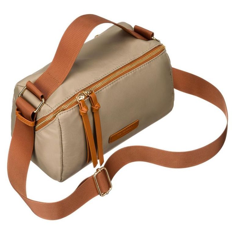 Torebka listonoszka, khaki, skóra ekologiczna, Petreson