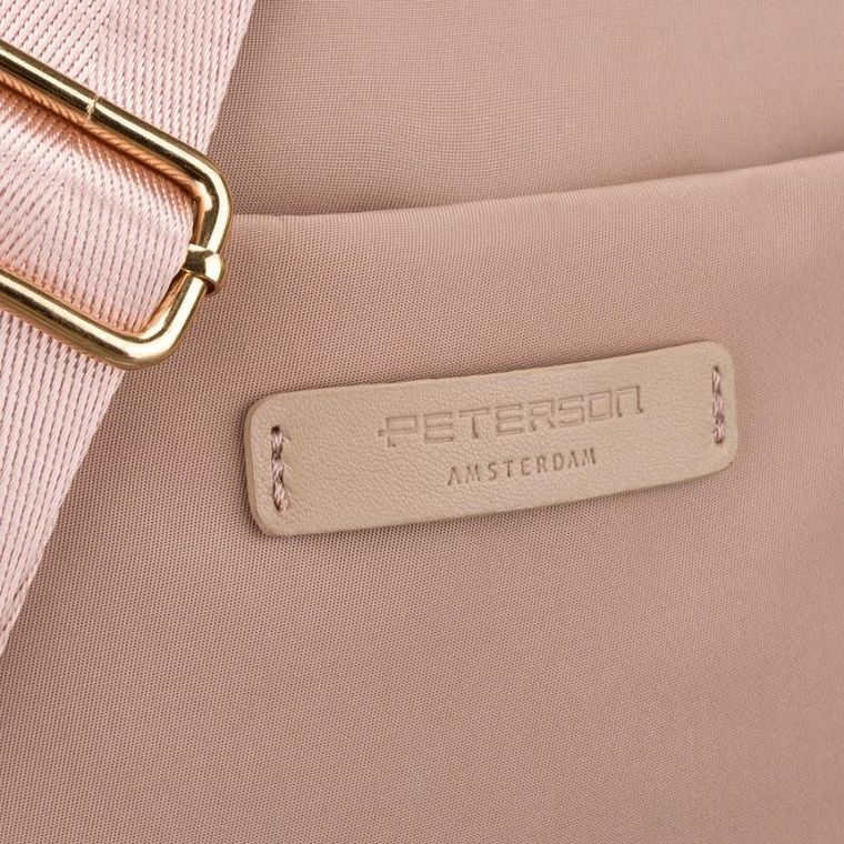 Torebka listonoszka, różowa, Peterson