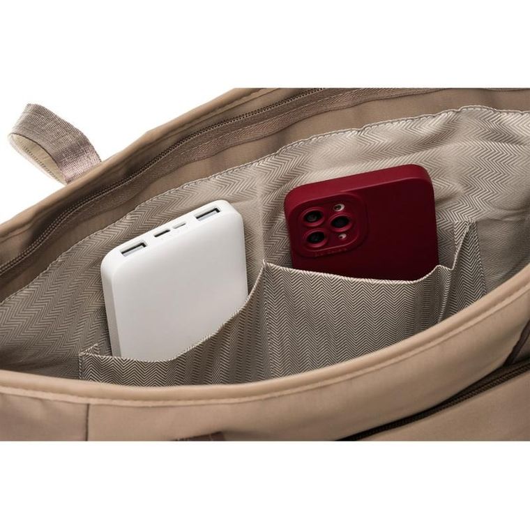 Torebka shopper, beżowa, Peterson