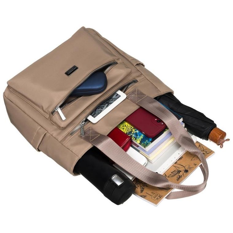 Torebka shopper, beżowa, Peterson