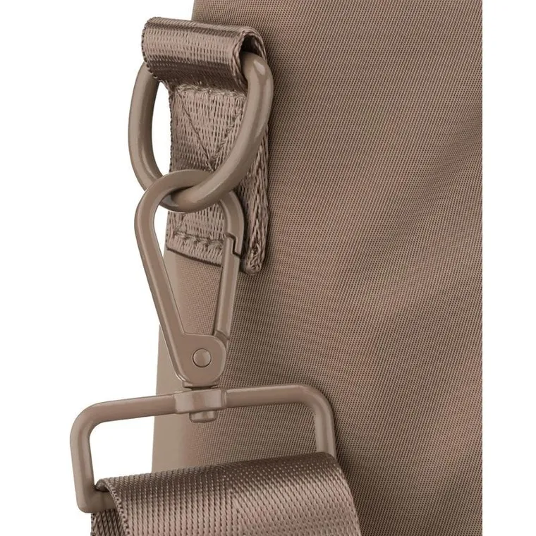 Torebka shopper, beżowa, poliester, Peterson