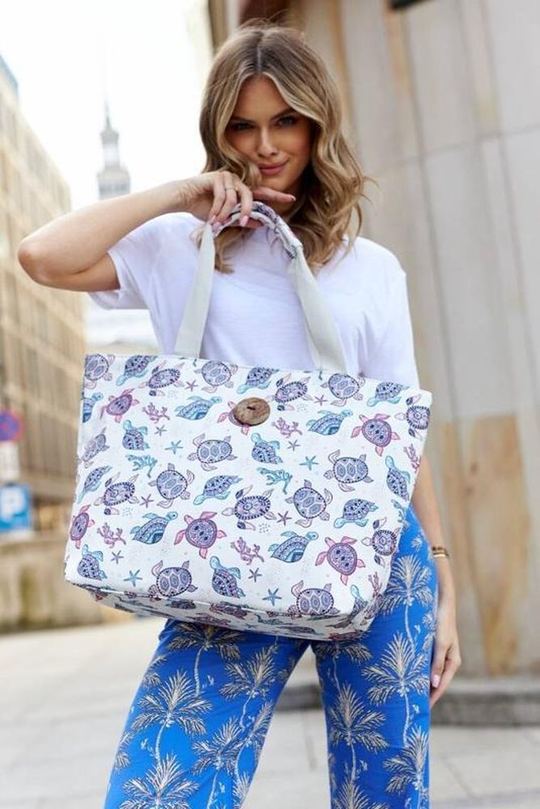 Torebka shopper, biała