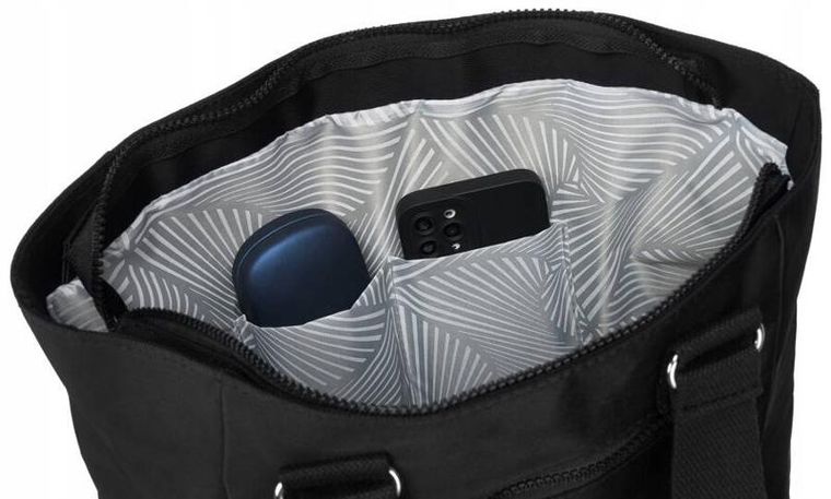 Torebka shopper, czarna, Peterson