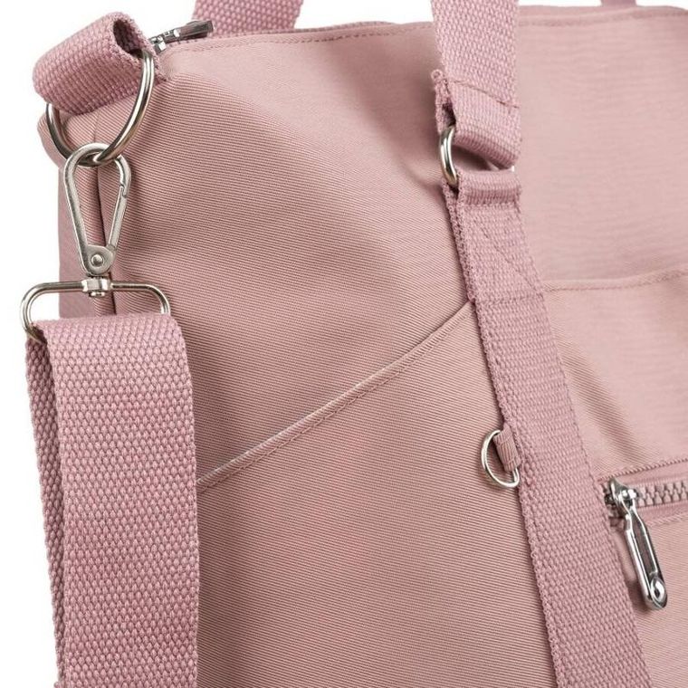 Torebka shopper, różowa, Peterson