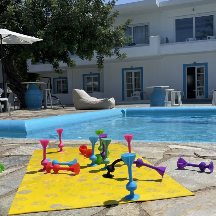 Tossit, rzutki, zestaw rozszerzający, gra zręcznościowa, krem słonecznikowy, 3 elementy