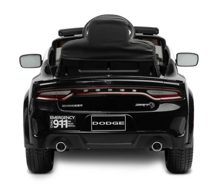 Toyz, Dodge Charger, Policja, pojazd na akumulator, czarny