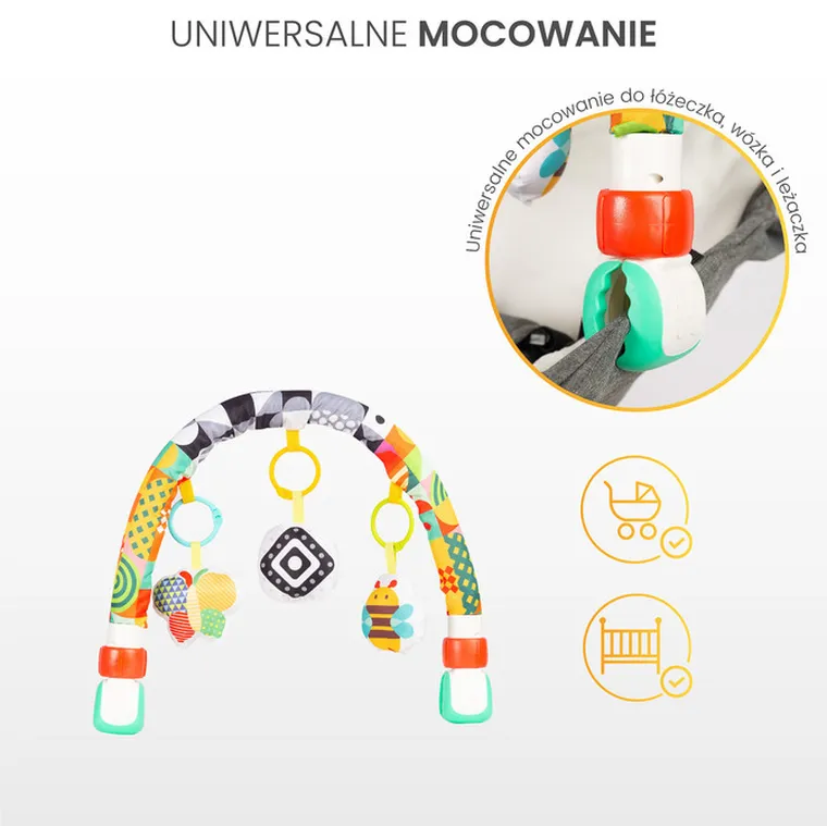 Toyz, pałąk do wózka, zabawka edukacyjna