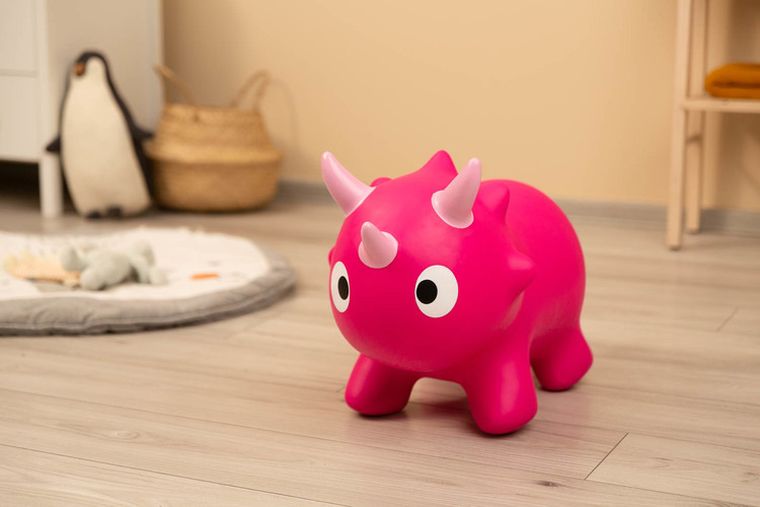 Toyz, skoczek dziecięcy, dinu, pink