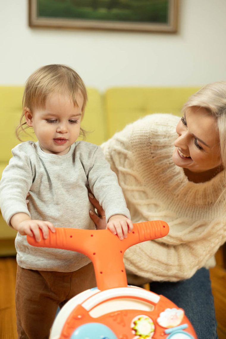 Toyz, Spark, chodzik, stolik edukacyjny, 2w1, pink