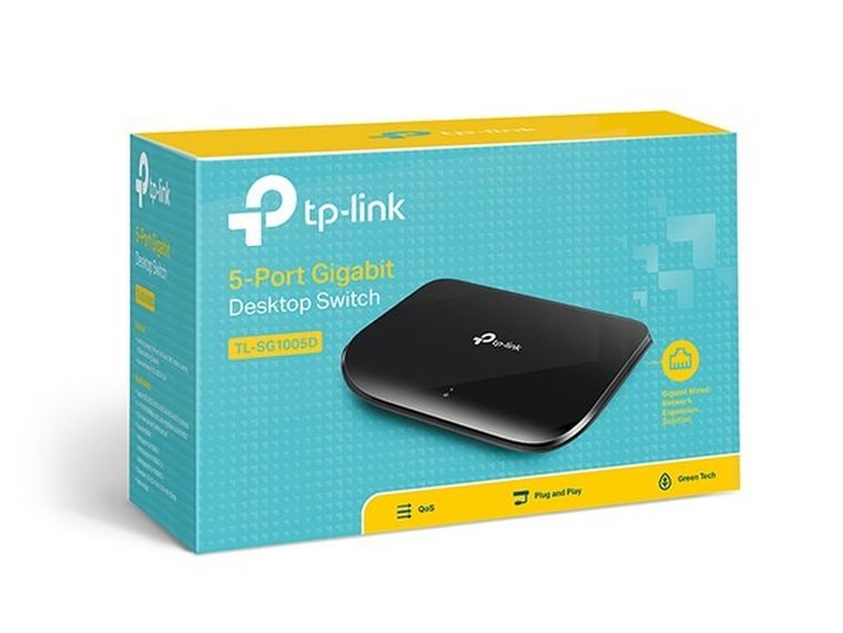 TP-Link, switch, TL-SG1005D (5x 10/100/1000Mbps)