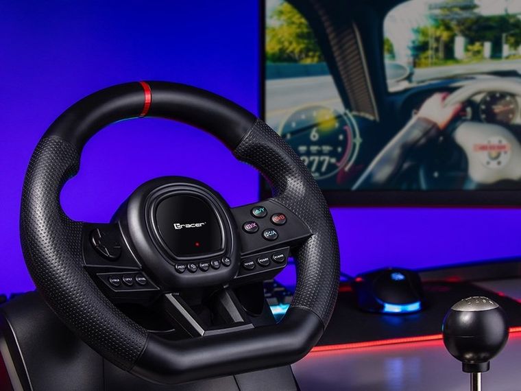 Tracer, kierownica, Simracer Manual Gearbox, 6 IN 1