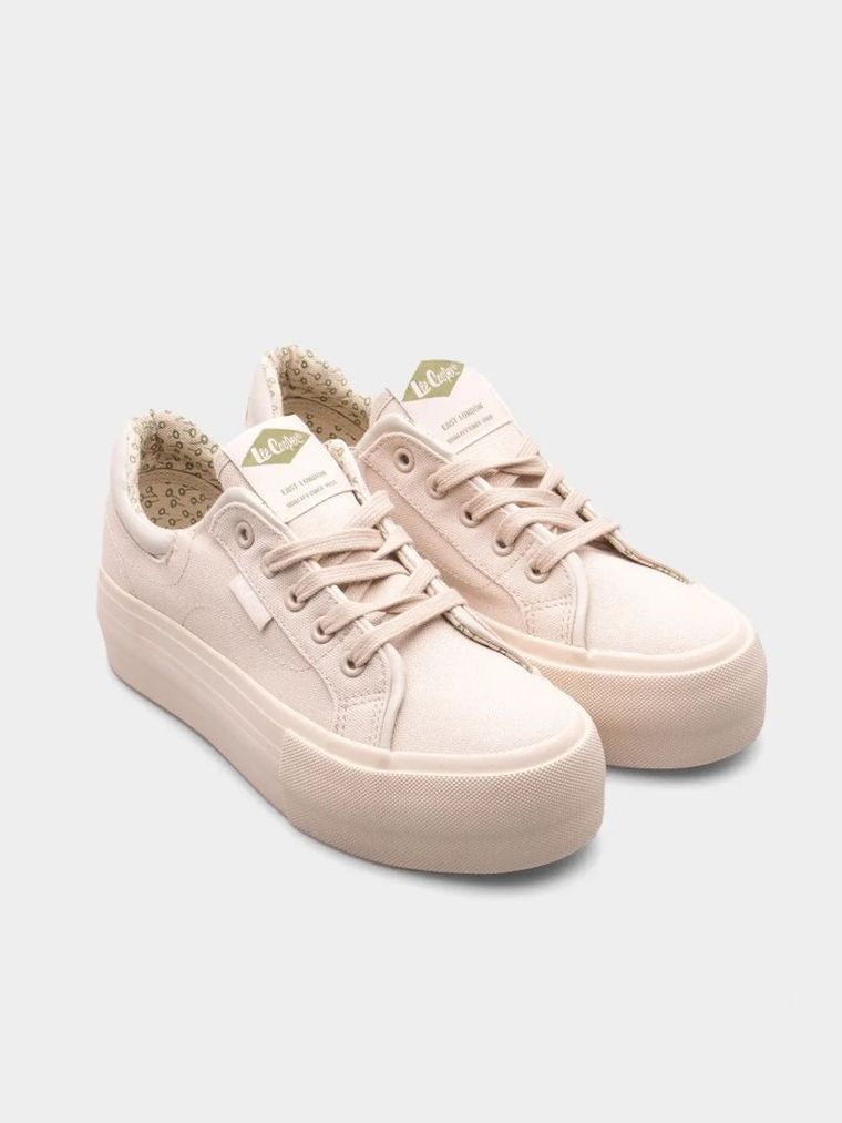 Trampki damskie, beżowe, Lee Cooper