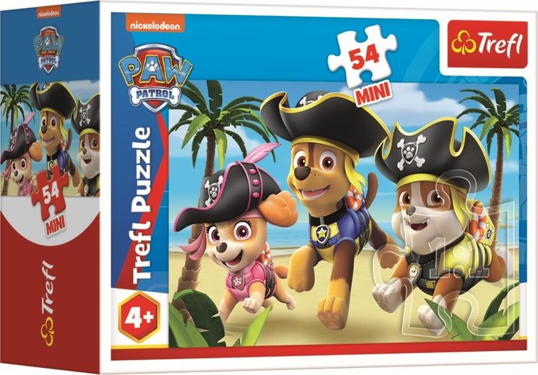 Trefl, Bądź jak Psi Patrol, puzzle mini, 54 elementy, 1 szt.