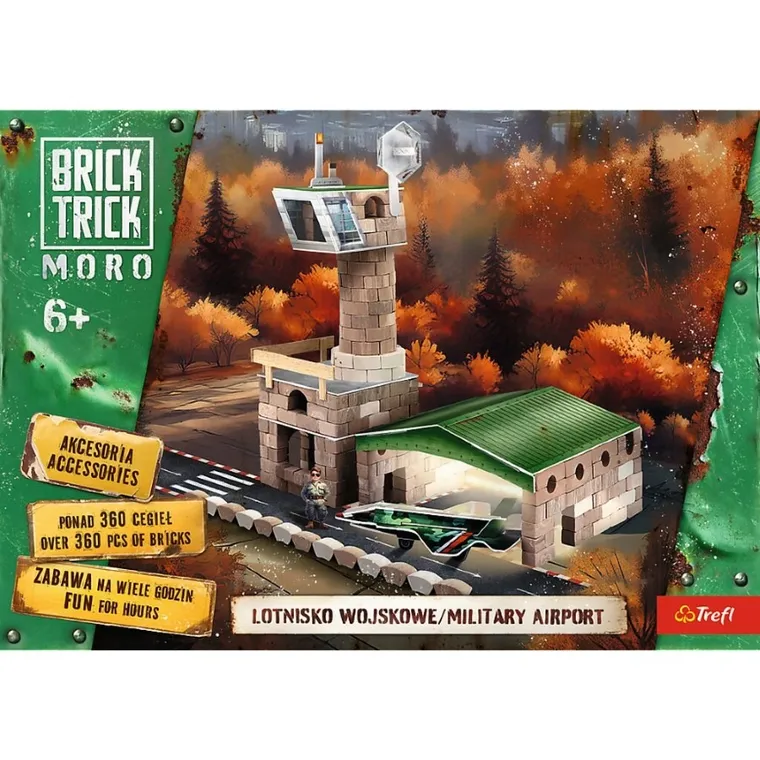 Trefl, Buduj z cegły, Moro, Lotnisko wojskowe, zestaw kreatywny, 360 elementów