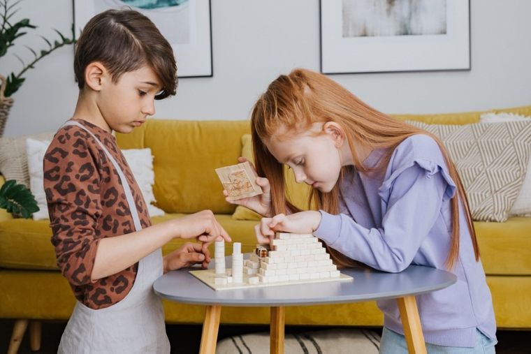 Trefl, Buduj z cegły, Piramida, zestaw kreatywny, 260 elementów