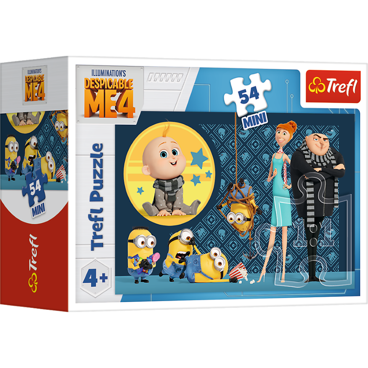 Trefl, Despicable Me 4, Mini, Z Minionkami fajnie jest! puzzle, 54 elementy