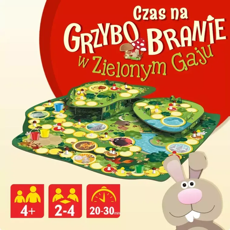 Trefl, Grzybobranie w Zielonym Gaju, gra familijna 3D